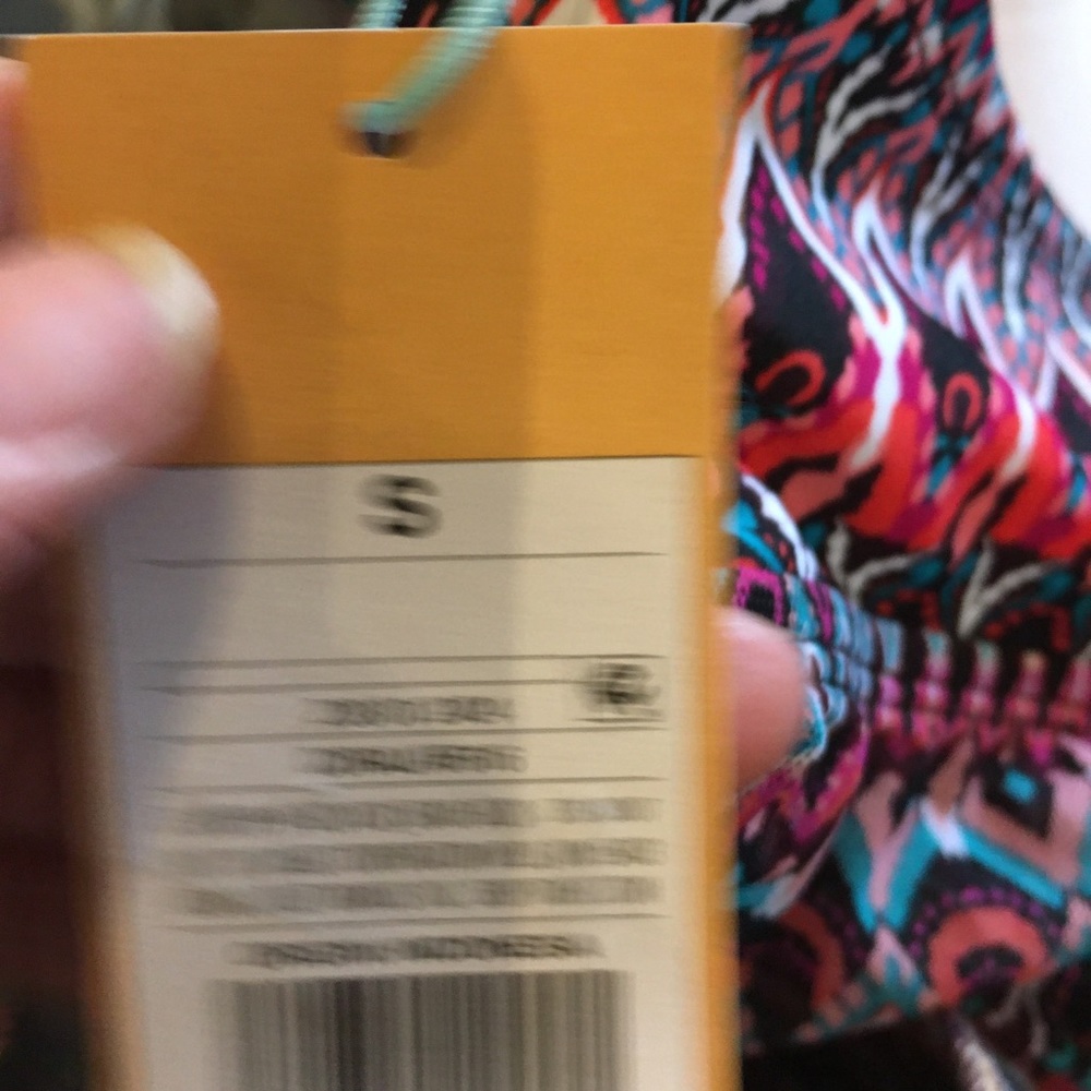 Bandeau Flyaway Tankini Top  Kona Sol Coral S or L - Picture 6 of 8